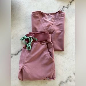 Figs Mineral Mauve Scrubs Set XXS/XS